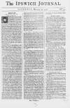 Ipswich Journal Sat 29 Mar 1740 Page 1