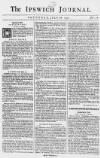 Ipswich Journal Sat 26 Jul 1740 Page 1