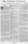 Ipswich Journal Sat 31 Jan 1741 Page 1
