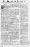 Ipswich Journal Sat 21 Nov 1741 Page 1
