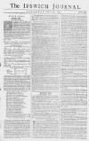Ipswich Journal Sat 30 Jul 1743 Page 1