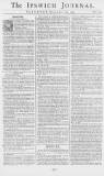 Ipswich Journal Sat 24 Dec 1743 Page 1