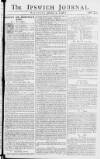 Ipswich Journal Fri 03 Jan 1746 Page 1