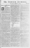 Ipswich Journal Sat 21 Oct 1749 Page 1