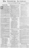 Ipswich Journal Sat 11 Nov 1749 Page 1