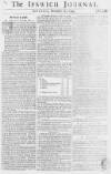 Ipswich Journal Sat 16 Dec 1749 Page 1