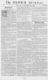 Ipswich Journal Saturday 25 November 1752 Page 1