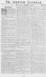 Ipswich Journal Saturday 02 December 1752 Page 1