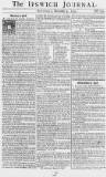 Ipswich Journal Saturday 09 December 1752 Page 1