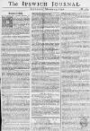 Ipswich Journal Saturday 23 February 1754 Page 1