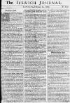 Ipswich Journal Saturday 22 February 1755 Page 1