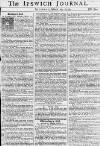 Ipswich Journal Saturday 29 March 1755 Page 1