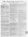 Ipswich Journal Saturday 24 January 1756 Page 1