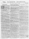 Ipswich Journal Saturday 06 March 1756 Page 1