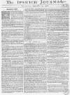 Ipswich Journal Saturday 25 September 1756 Page 1