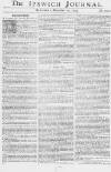 Ipswich Journal Saturday 22 December 1759 Page 1