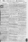 Ipswich Journal Saturday 15 September 1764 Page 1