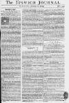 Ipswich Journal Saturday 26 January 1765 Page 1