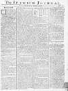 Ipswich Journal Saturday 05 January 1771 Page 1