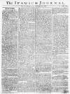 Ipswich Journal Saturday 16 November 1771 Page 1