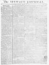 Ipswich Journal Saturday 23 January 1773 Page 1