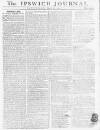 Ipswich Journal Saturday 06 March 1773 Page 1