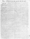 Ipswich Journal Saturday 21 August 1773 Page 1