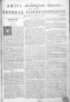 Aris's Birmingham Gazette Mon 17 May 1742 Page 1
