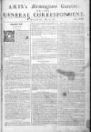 Aris's Birmingham Gazette Mon 24 May 1742 Page 1