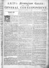 Aris's Birmingham Gazette Mon 20 Sep 1742 Page 1