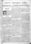 Aris's Birmingham Gazette Mon 06 Dec 1742 Page 1