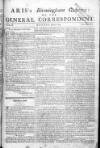 Aris's Birmingham Gazette Mon 04 Jul 1743 Page 1