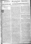 Aris's Birmingham Gazette Mon 31 Oct 1743 Page 1