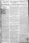 Aris's Birmingham Gazette Mon 26 Dec 1743 Page 1