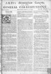 Aris's Birmingham Gazette Mon 05 Mar 1744 Page 1
