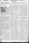 Aris's Birmingham Gazette Mon 21 May 1744 Page 1