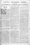 Aris's Birmingham Gazette Mon 02 Jul 1744 Page 1