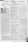 Aris's Birmingham Gazette Mon 24 Sep 1744 Page 1