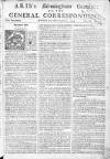 Aris's Birmingham Gazette Mon 05 Nov 1744 Page 1