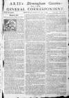 Aris's Birmingham Gazette Mon 25 Feb 1745 Page 1