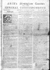 Aris's Birmingham Gazette Mon 23 Sep 1745 Page 1