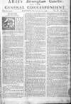 Aris's Birmingham Gazette Mon 25 Nov 1745 Page 1