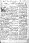 Aris's Birmingham Gazette Mon 16 Dec 1745 Page 1