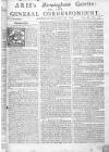 Aris's Birmingham Gazette Mon 30 Dec 1745 Page 1