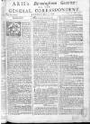 Aris's Birmingham Gazette Mon 05 May 1746 Page 1