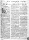 Aris's Birmingham Gazette Mon 11 Aug 1746 Page 1