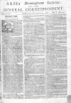 Aris's Birmingham Gazette Mon 15 Sep 1746 Page 1