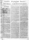 Aris's Birmingham Gazette Mon 20 Oct 1746 Page 1