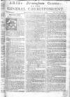 Aris's Birmingham Gazette Mon 22 Dec 1746 Page 1