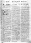 Aris's Birmingham Gazette Mon 23 Mar 1747 Page 1